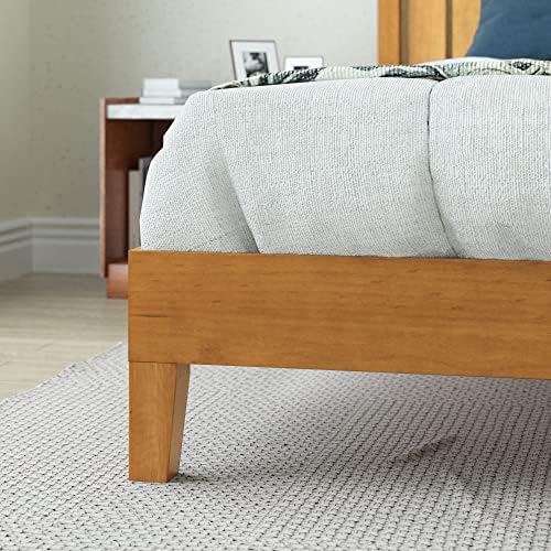 Zinus Alexis Deluxe Wood Platform Bed Frame with Headboard, Full