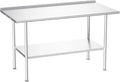Atelicf NSF Stainless Steel Prep Table 30X60 inch with Backsplash