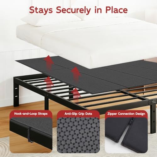BlissBoard King Bunkie Board, 76 x 80 in, Stable Center Support
