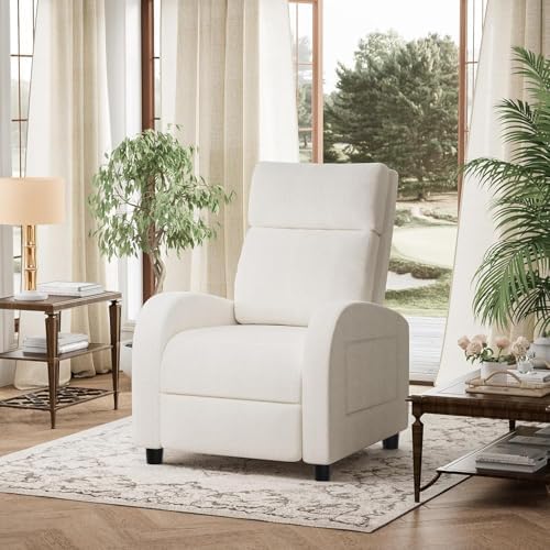 Homall Recliner Chair, Recliner Sofa Fabric for Adults, Beige Recliners
