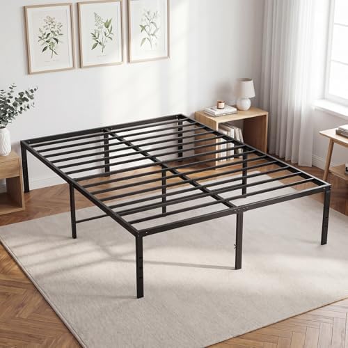 OLIXIS 18 Inch King Size Bed Frame All Metal Platform