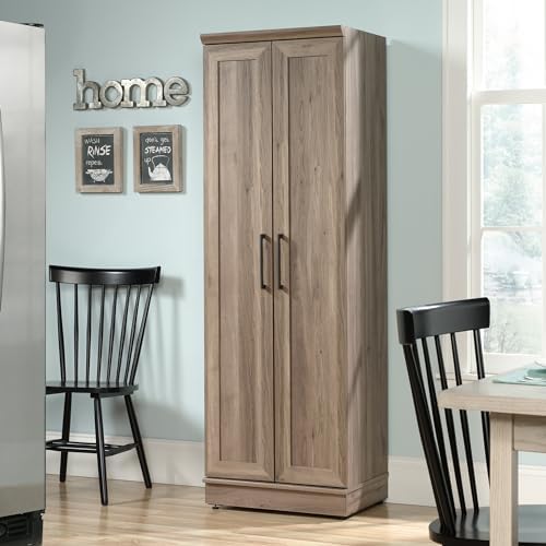 Sauder HomePlus Storage Cabinet/ pantry cabinets, Salt Oak finish