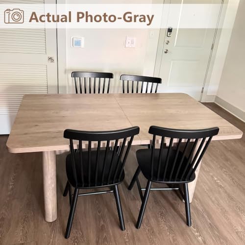 GarveeHome Rectangular 63"-82.7" Extendable Dining Table with Round Corner