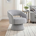 Lexicon Modern Comfy Corduroy 360 Degree Swivel Accent Chair, Gray