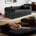 79" Convertible Sofa Bed, Boneless Sleeper Futon Couch for Living Room