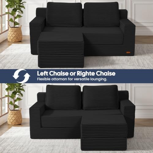 COMAX Futon Sofa Bed, Convertible Sofa Bed, Folding Boneless Couches