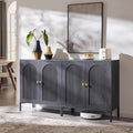 IFGET 61.75" W Modern Arch Sideboard Buffet Cabinet with Storage, Dark Grey