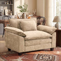 Oprisen 53" Modular Sectional Sofa, Comfy Single Sofa Deep Cloud Couch
