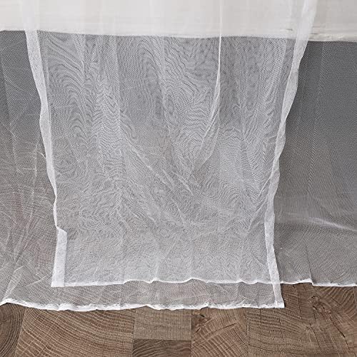 Mengersi Elegant Mosquito Net Canopy Bed Curtains Twin to Twin XL Size Bed,Netting Curtains for Camping, Patio,Indoor Outdoor Net (80x40x80, White)