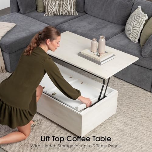 Transformer Table Solid Wood Extendable Dining Table, White