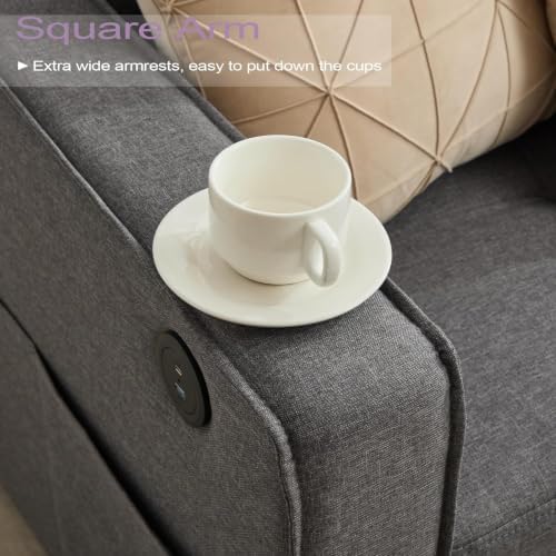TYBOATLE 65" Small Couches for Bedroom, Modern Tufted Comfy Loveseat