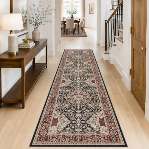 HY HAOYUNLAI Hallway Washable Runner Rug 2.6x10 Kitchen Non Slip Slim Mat
