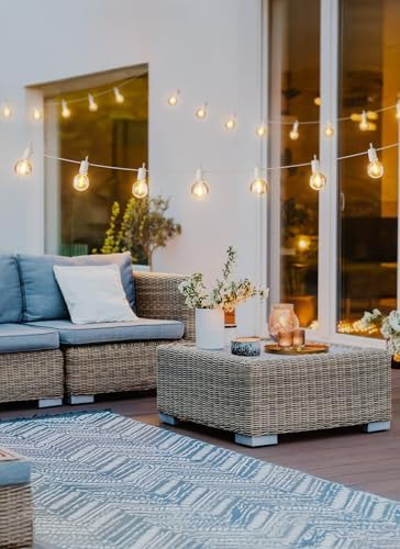 Brightown Outdoor String Lights, 29FT G40 LED IP65 Waterproof Patio Lights