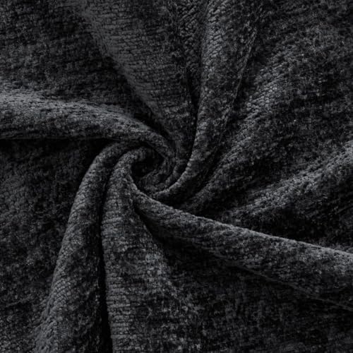 U-Shaped Sectional Couches for Living Room | 112 Inch Modern Sectional Couch | Chenille Sofa with Double Chaise for Apartment Black