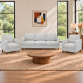Couch Set for Living Room, 3 Seater Chenille Sofa and Armchair Set of 2