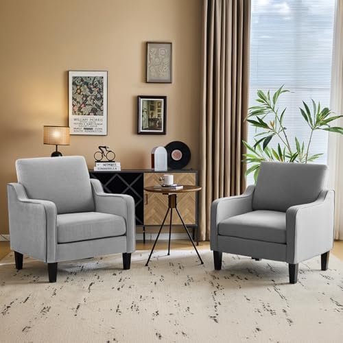 VINGLI Accent Chairs Set of 2, Modern Traditional Armchair for Living Room