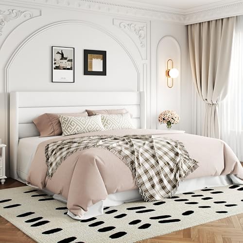 Allewie King Size Lift Up Hydraulic Storage Bed Frame White