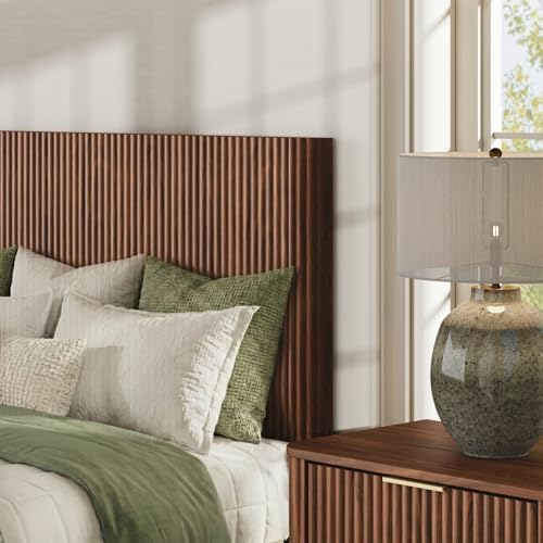 VMU Fluted King Size Platform Bed Frame with Lift up Storage