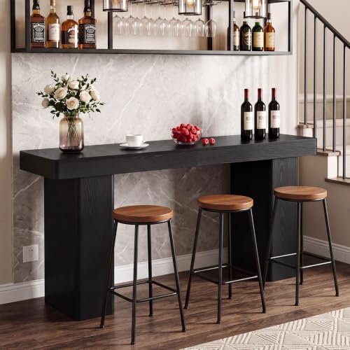 Tribesigns 70.9" Extra Long Bar Table, Modern Counter Height Home Bar Table