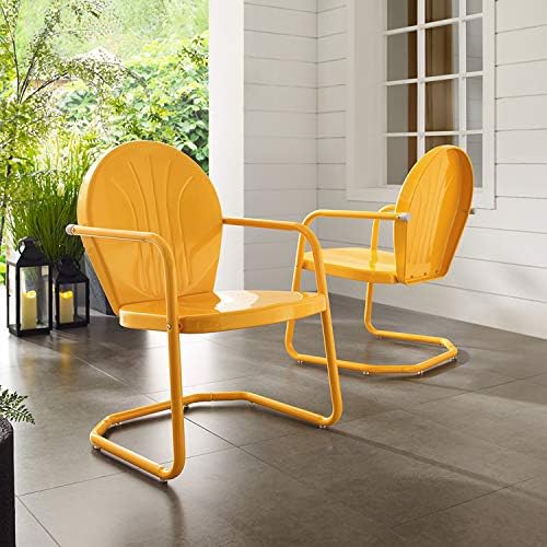 Crosley Furniture Griffith Retro Metal Outdoor Chair