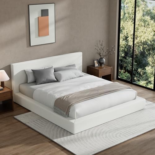RECCI AirFrame King Size Upholstered Bed Frame with Plush Padded Headboard