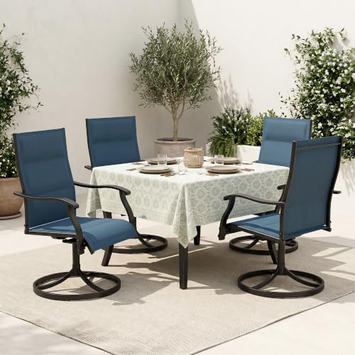 Murago Patio Chairs Set of 2, Outdoor Chairs Set of 2, Patio Chairs, Blue