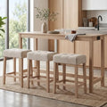 DUHOME 4 Piece Bar Table Set with Power Outlet，Dining Table Set