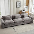 Oprisen 120" Modular Sectional Sofa, Comfy 3 Seater Deep Cloud Couch