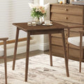 HOOBRO Bamboo Dining Table, Square Dining Table for 2, 27.6" Kitchen Table for Small Space, Writing Table, Easy to Assemble, for Dining Room, Living Room, Office, Kitchen, Apartment, Brown BR70CZ01G1
