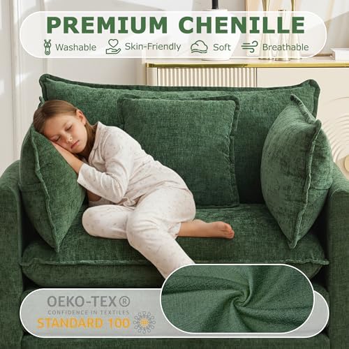 42" Modular Sectional Sofa, Cloud Couch Single-Seat Accent Chair