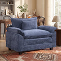 Oprisen 53" Modular Sectional Sofa, Comfy Single Sofa Deep Cloud Couch