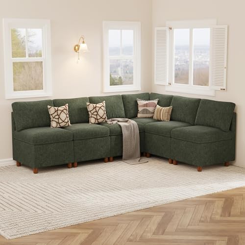 SITJOY Breakfast Nook Bench with Storage, Green, 6 Seat (1 Corner)