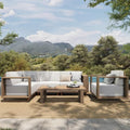 HERA'S HOUSE 6-Piece Patio Sectional Furniture Set with 10" Thick Cushions