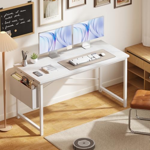 OLIXIS Computer Desk, 55 Inch Gaming Desks for Home Office Small Spaces
