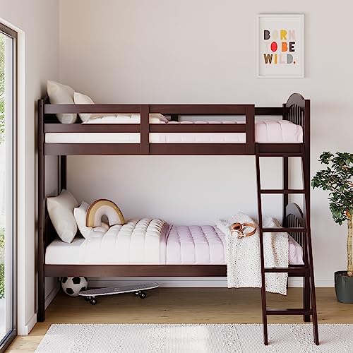 Storkcraft Long Horn Twin-Over-Twin Bunk Bed, Espresso