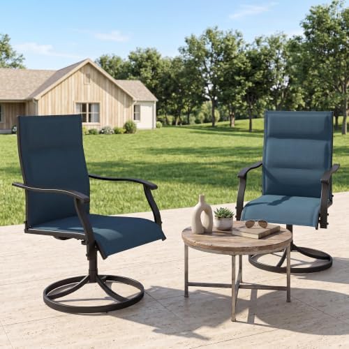 Murago Patio Chairs Set of 2, Outdoor Chairs Set of 2, Patio Chairs, Blue