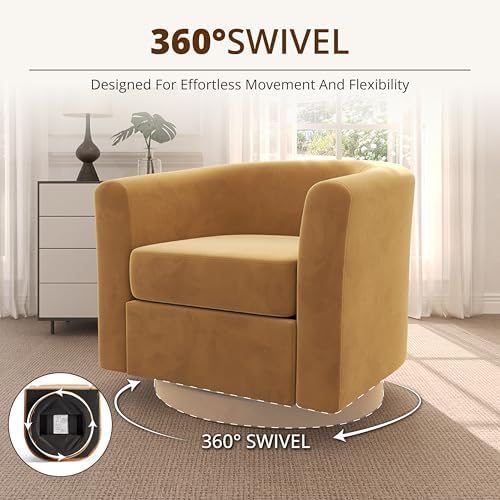360° Swivel Accent Chair with Storage Ottoman