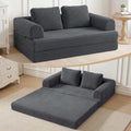 COMAX Convertible Futon Sofa Bed, 59" Folding Boneless Loveseat Small Couch