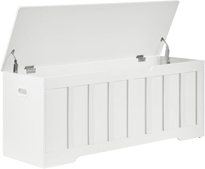 VANKILEY 47.2" Storage Chest Extra Large, Storage Bench.(White)