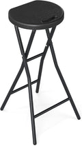 Goplus Folding Stool 27.5" Counter Height Backless Bar Chair