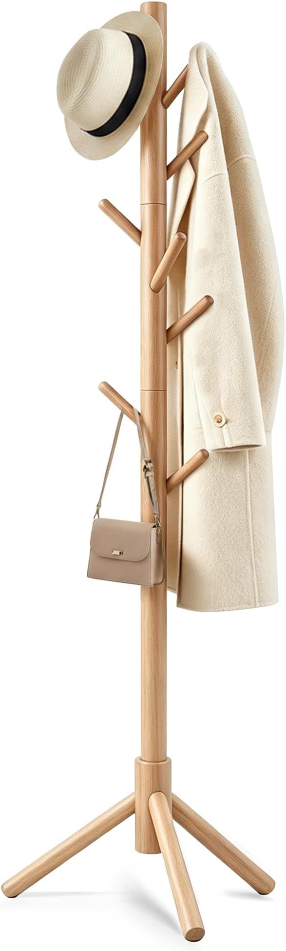Wooden Coat Rack Freestanding