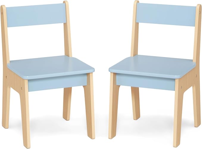 Delta Children - GapKids Table and 2 Chair Set with Paper Roll Holder - Greenguard Gold Certified, Indigo Blue