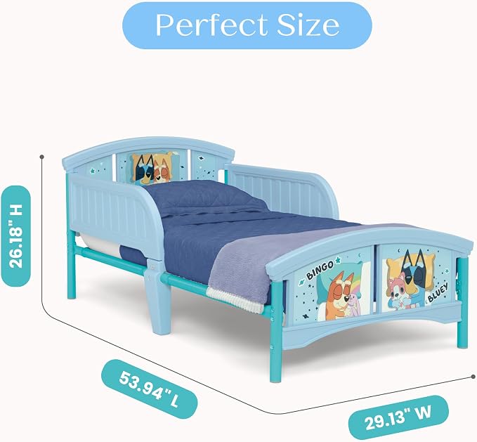 Delta Children Plastic Toddler Bed, Bluey