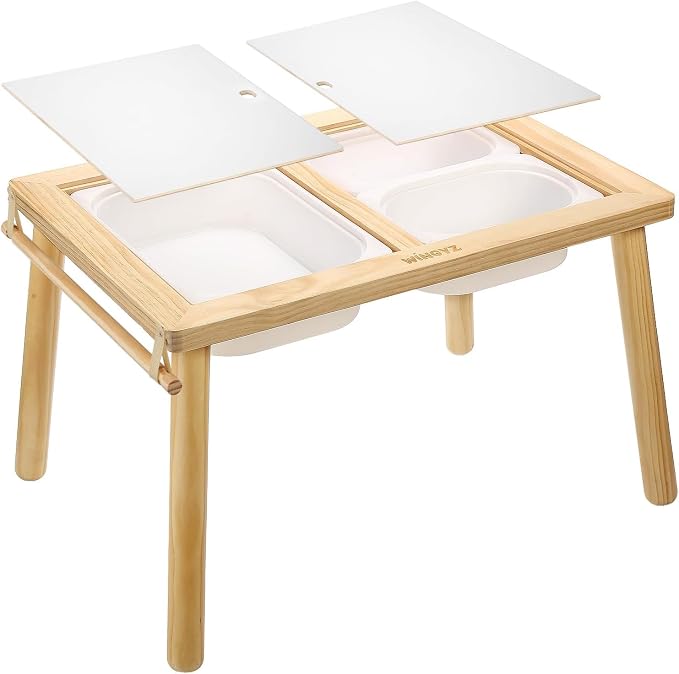 WINGYZ Sensory Table for Toddlers, Kids Table with 3 Storage Bins FSC Safe