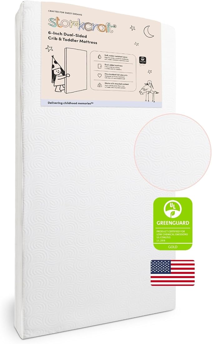 Storkcraft Porto Convertible Crib & Storkcraft Crib Mattress, Driftwood