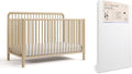 Storkcraft Porto Convertible Crib & Storkcraft Crib Mattress, Driftwood