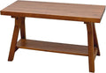 SwallowLiving 30 Inch Farmhouse Storage Bench, Rustic Solid Wood Entryway Bench for Living Room, Dining Room, Hallway | Indoor Seating with Natural Wood Finish