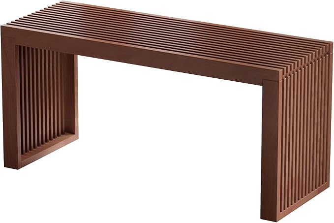 APRTAT Bamboo Dining Bench 35 Inch Indoor Wooden Shoe Benches for Entryway