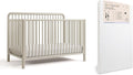 Storkcraft Porto Convertible Crib & Storkcraft Crib Mattress, Frosted Oat