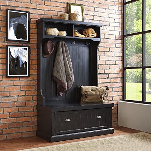 Crosley Furniture Seaside Hall Tree, Shoe Rack Bench